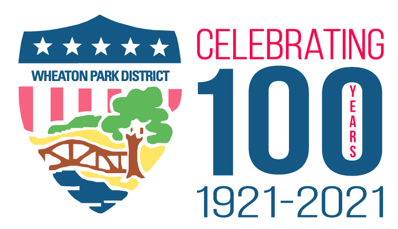 100th Anniversary Wheaton Park District logo